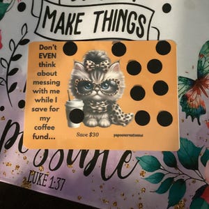 Cat Savings Challenge Scratch Off