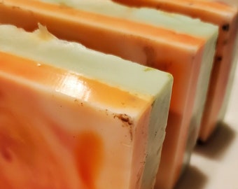 Peppermint Chocolate Bark soap bar