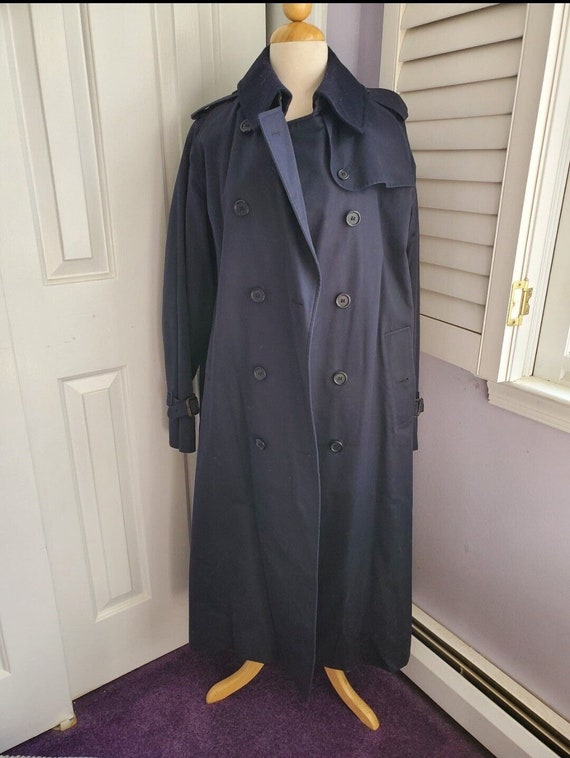 Vintage navy blue Burberry Trench Coat L navy blue