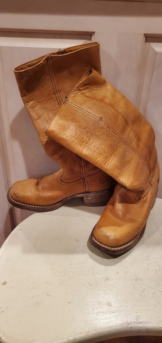 Vintage 1970s Frye Women's Riding Boots Size 6 1/2 - Storage Discoveries