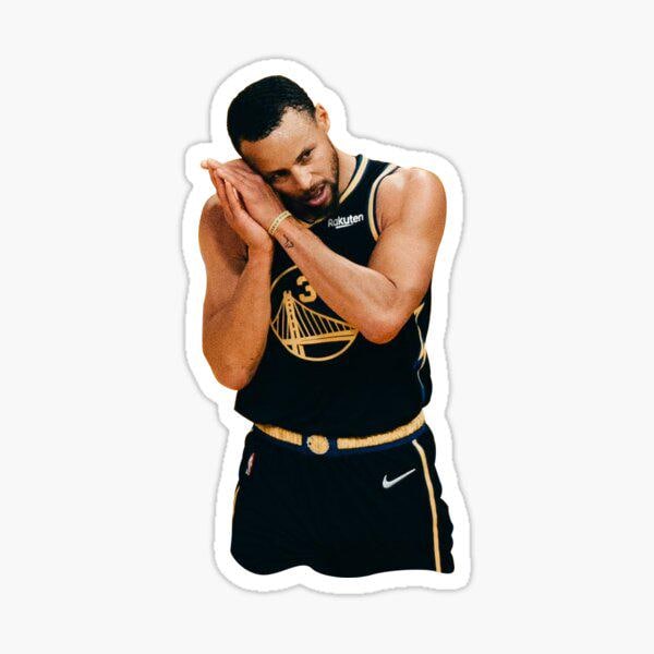 Steph Curry Night Night Sticker Decal Fun 2024 Season Funny Decal