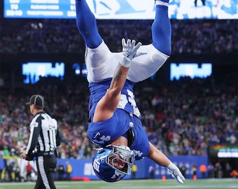 Cam Skattebo backflip new york Photo Signed Reprint 8x10 11x14 poster  autograph