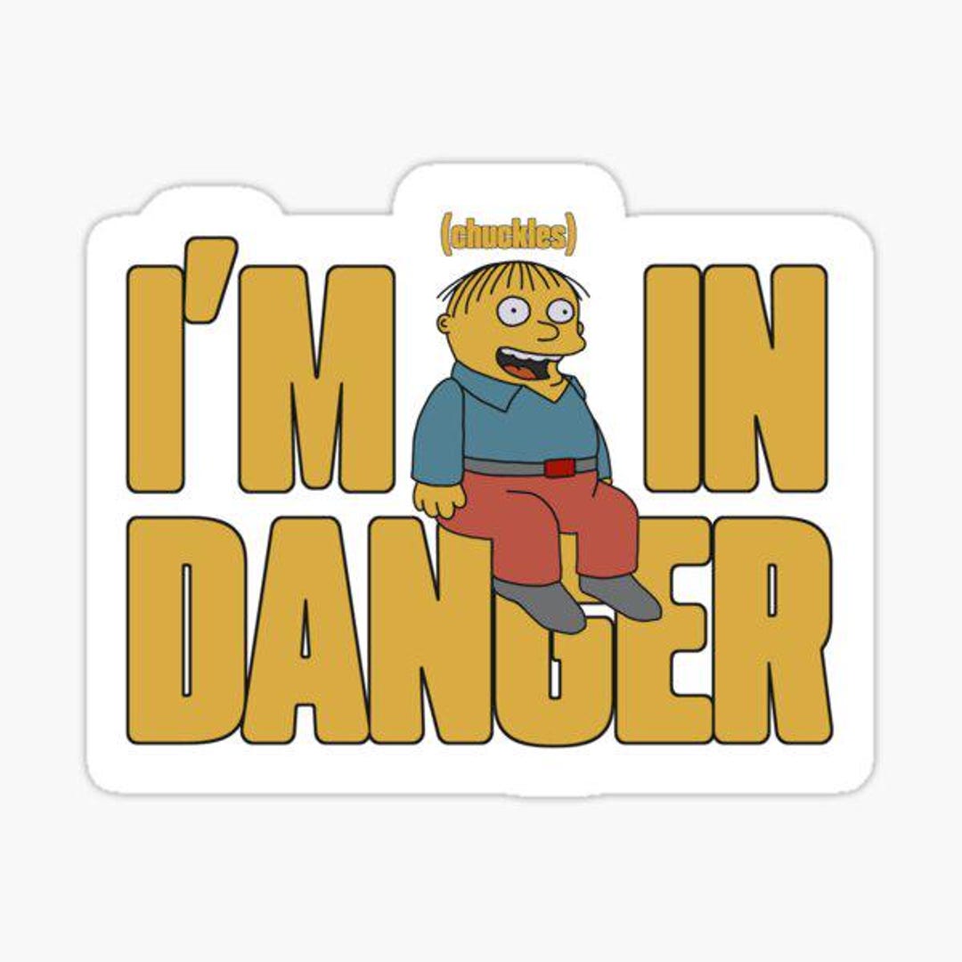 Im in Danger Funny Sticker Decal 4
