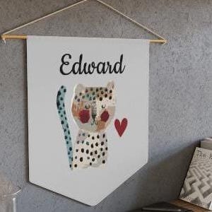 Custom Pennant, Nursery Pennant, Baby Gift, Personalized Decor, Wall Art Pennant, Nursery Decor, Baby shower gift, Wall Hanging for Nursery