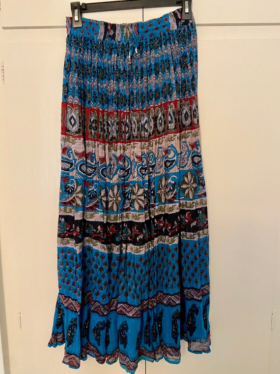 Vintage 70s Indian gauze skirt