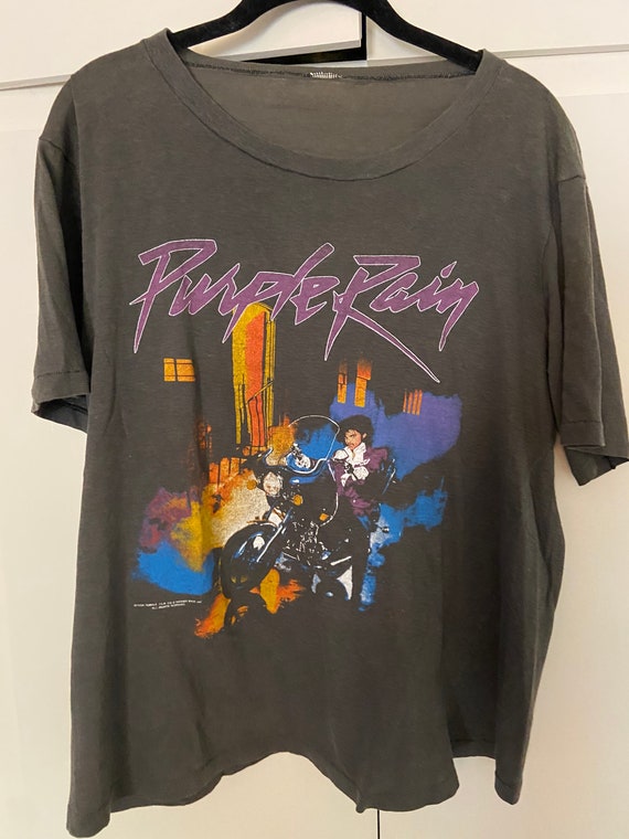 Vintage 80s original Prince Purple Rain tshirt - image 1