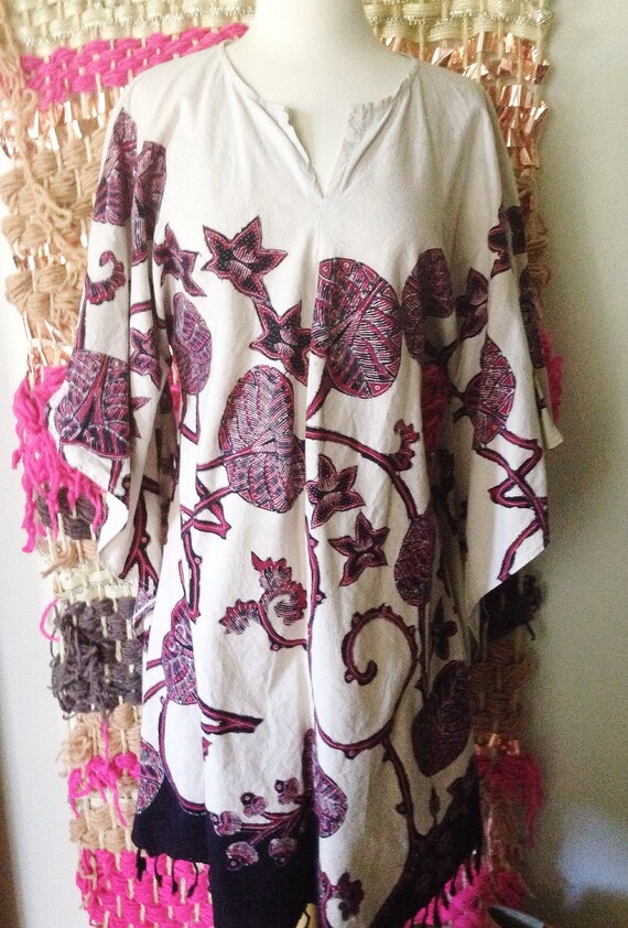 Pippa vintage 70's African wax print tunic caftan