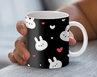 Envoltura para taza de Pascua, taza de Pascua PNG, 11 oz y 15 oz, lindo diseño de taza de Pascua, sublimación de taza de Pascua, Pascua PNG, conejito de Pascua, zanahoria de Pascua PNG