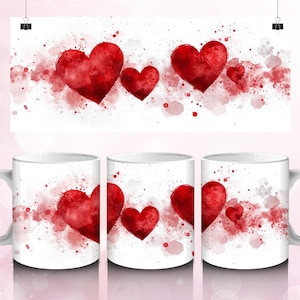 Valentine mug wrap, Valentine day png, Valentine Mug Sublimation, Valentine mug png, 11oz 15oz mug wrap, wrap around mug, Drink Sublimation