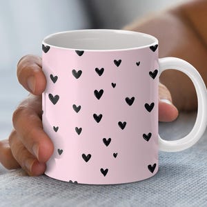 Valentine mug wrap, Heart png, Valentine Mug Sublimation, Valentine mug png, 11oz 15oz mug wrap, wrap around mug png, Drink Sublimation