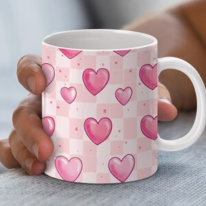 Valentine mug wrap, Heart png, Valentine Mug Sublimation, Valentine mug png, 11oz 15oz mug wrap, wrap around mug png, Drink Sublimation