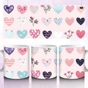 Valentine mug wrap, Valentine day png, Valentine Mug Sublimation, Valentine mug png, 11oz 15oz mug wrap, wrap around mug, Drink Sublimation