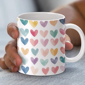 Valentine mug wrap, Heart png, Valentine Mug Sublimation, Valentine mug png, 11oz 15oz mug wrap, wrap around mug png, Drink Sublimation