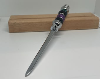 Stainless Steel Letter Opener – Metal Envelope Opener Knife – Beadable Letter Opener