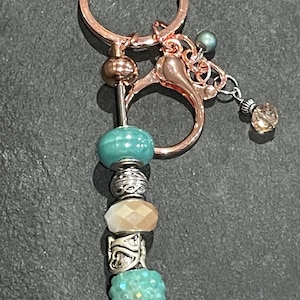 Teal keychain.3.5”