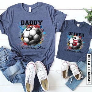 Custom Soccer Birthday Boy Shirt, Matching Family Shirt, Sports Lover