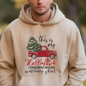 This Is My Hallmark Christmas Movie Watching Sweatshirt | Hallmark Christmas Movies Hoodie | Christmas Gift Sweatshirt | Holiday Spirit Tee