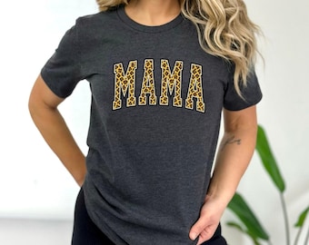 Leopard Mama Shirt | Retro Mom Shirt | Cute Mama Tee for Women | Mother’s Day Gift | Gift for Mom | Leopard Print T-Shirt