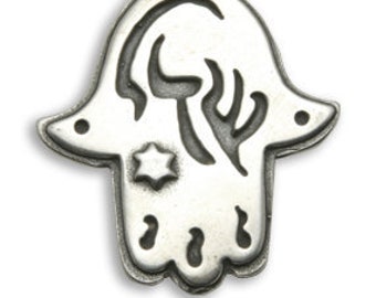 Collar de mano de Fátima que nutre el espíritu, regalo de maternidad en plata de ley, joyería de energía curativa, amuleto espiritual, colgante de la mano de Fátima.