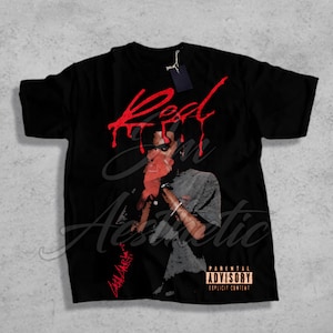 Limitée Playboi Carti WLR Whole Lotta Red Allumé avec des matrices pour les fans de hip-hop Artiste de musique Chemise de rap Vamp