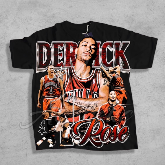 未使用 Derrick Rose 引退記念 Tシャツ ブルズ Mサイズ NBA Limited Derrick Rose Chicago MVP Basketball Legends Shirt Unisex