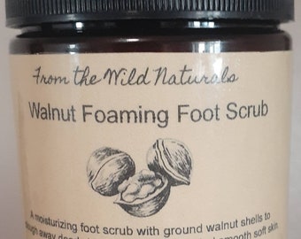 Walnut Foaming Foot Scrub  4oz