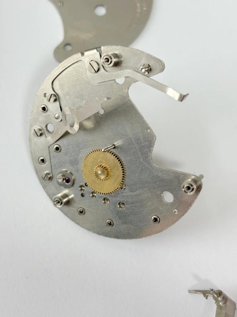 Jaeger LeCoultre Cal 219 Clock Movement Part Balance Fork Barrel Wheel Dial image 13