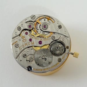 Frederic Piguet 21 Corum Watch Movement Part Balance Spring Plate Fork Barrel image 2