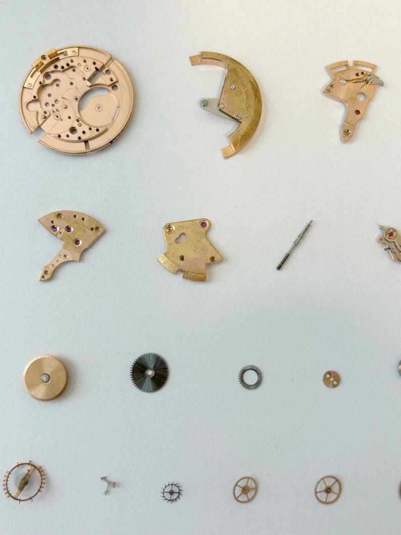 Omega Cal 354 Horlogeonderdelen Beweging Balans Vork Wielveer 350 351 352 353 355 afbeelding 2