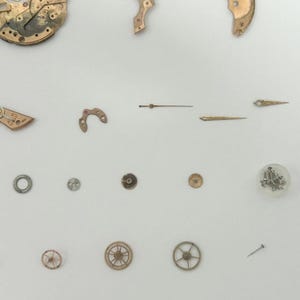 Omega Cal 420 Watch Parts Movement Balance Fork Wheel Spring Dial Bridge 2 image 3