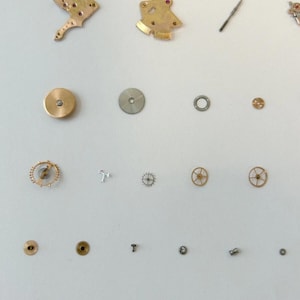 Omega Cal 354 Horlogeonderdelen Beweging Balans Vork Wielveer 350 351 352 353 355 afbeelding 6