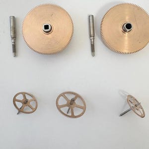 Imhof Striking Cal 76 9475 Clock Movement For Parts Balance Fork Key Knob Barrel image 14