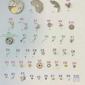 Valjoux Cal 7733 Uurwerk Onderdelen Vork Wiel Veerbrug Wijzers 7734 7736 afbeelding 1