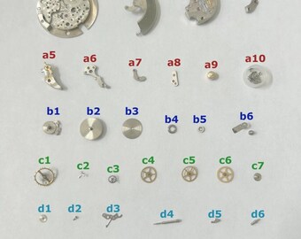 Jaeger LeCoulte Cal 476 Część Ruch Balans Widelec Koło Sprężyna Mostek Zegarek 481