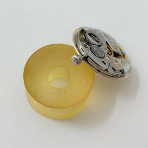 Longines Cal 428 Watch Part Movement Balance Fork Spring Bridge Dial Hands Crown image 3