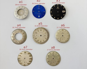 Vtg Dials for Omega Jaeger Lecoultre Alarm Memovox Juvenia chronograph watch