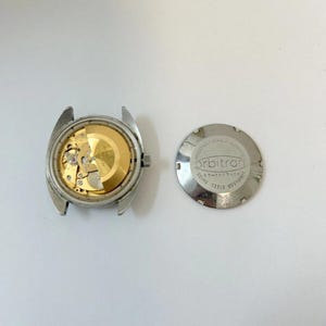 Mondia Orbitron Cal AS 1913 Watch Parts Movement Balance Fork Spring Bridge image 2