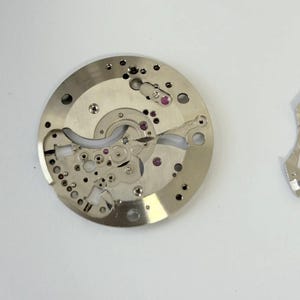 Jaeger LeCoultre Cal 814 Memovox Alarm Movement Part Balance Fork Barrel Wheel image 7