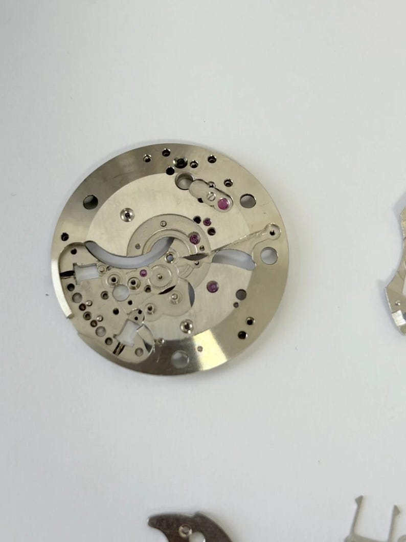 Jaeger LeCoultre Cal 814 Memovox Alarm Movement Part Balance Fork Barrel Wheel image 7
