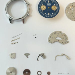 Vulcain 37mm chronograph Valjoux Cal 7733 Watch Movement Parts Dial 7734 7736 image 2