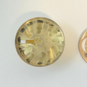 Omega 752 Watch Movement Parts Balance Fork Wheel Spring Bridge Calander Desk image 7
