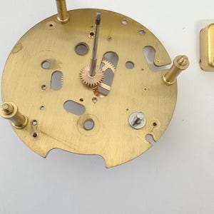 Imhof Striking Cal 76 9475 Clock Movement For Parts Balance Fork Key Knob Barrel image 5