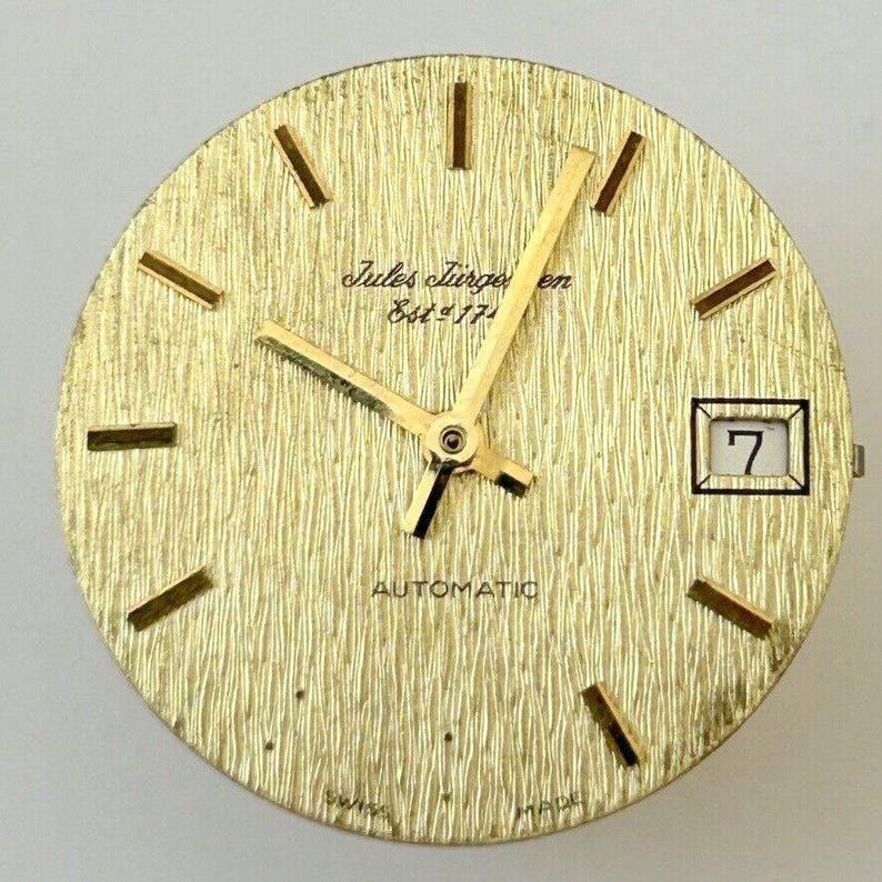 Jules Jurgensen Cal AS 1902 / 03 Uhrenteile Uhrwerk Unruh Gabel Sprungbrücke Bild 2
