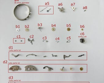 Lemania Cal 873 Watch Movement Parts Dial Case Back Hands Omega 861 Tissot 1873