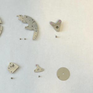 Valjoux Cal 7733 Uurwerk Onderdelen Vork Wiel Veerbrug Wijzers 7734 7736 afbeelding 4