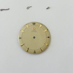 Piezas de reloj Omega Cal 351 Movimiento Balance Horquilla Rueda Resorte 350 354 352 353 355 imagen 13