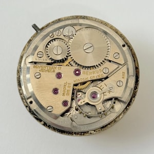Benrus Caliber DN21 Watch Parts Movement Balance Fork Spring Bridge image 1