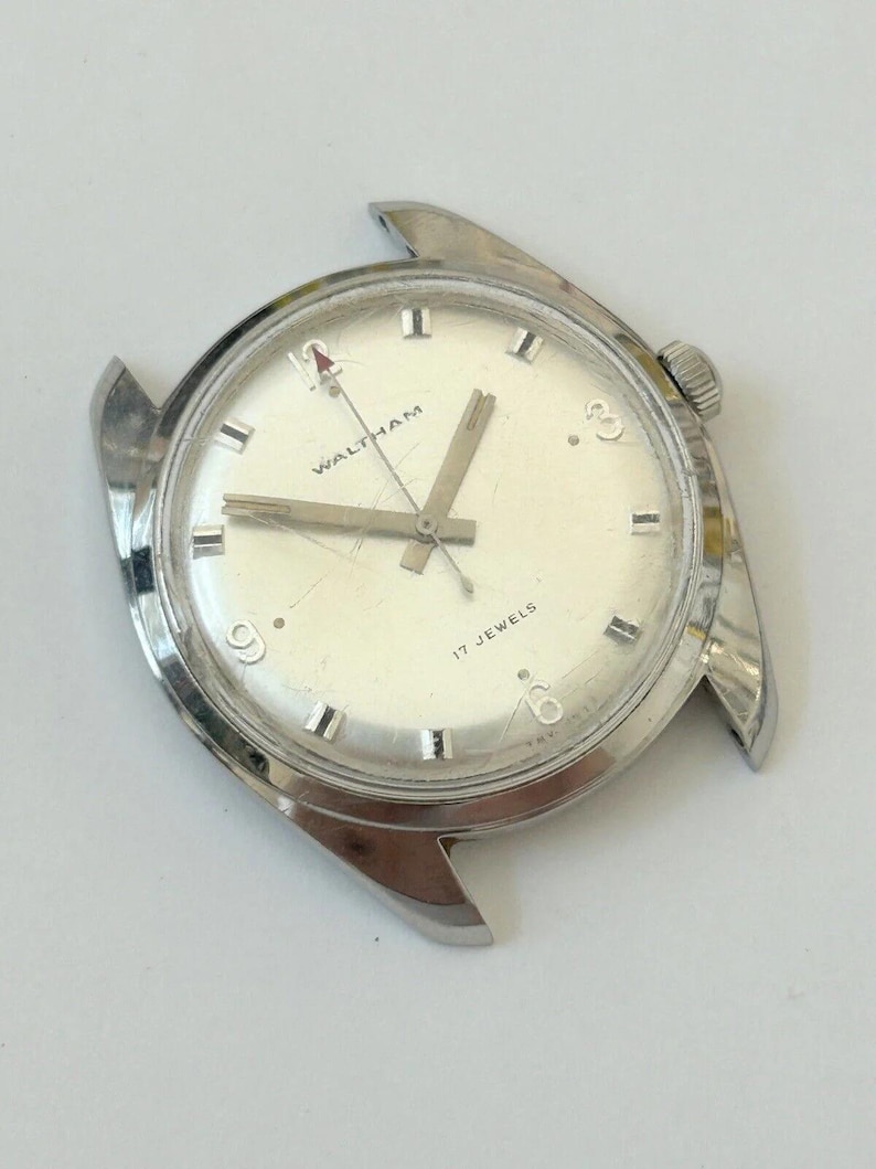 Waltham Cal AS 1802 / 03 Watch Parts Movement Balance Spring Dial Hand Case image 3