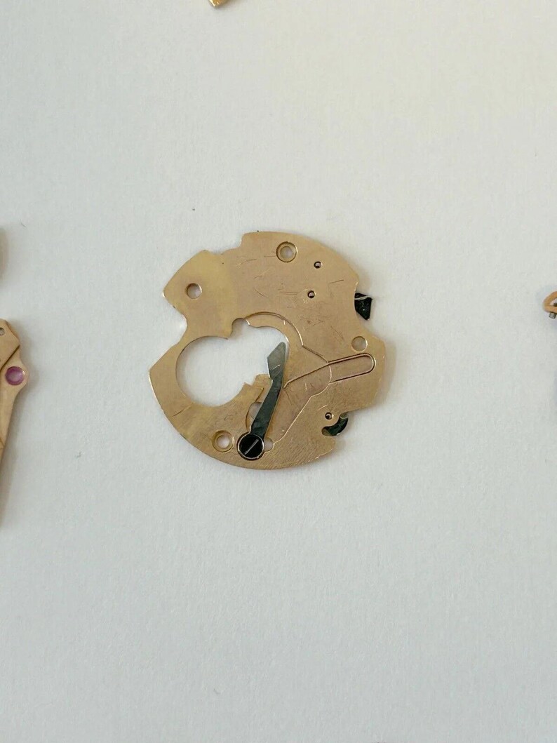 Omega 752 Watch Movement Parts Balance Fork Wheel Spring Bridge Calander Desk image 14