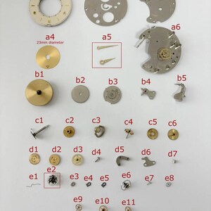 Jaeger LeCoultre Cal 219 Clock Movement Part Balance Fork Barrel Wheel Dial image 1